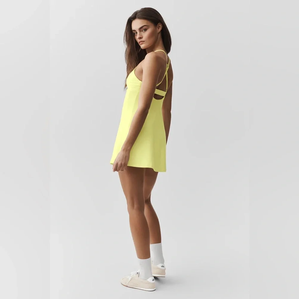 Alo Yoga Airbrush Splendor Dress Sunshine XXS
